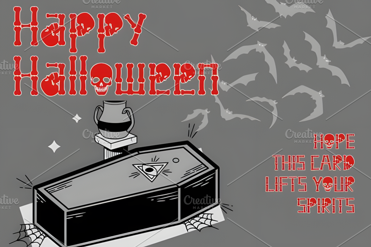 Ghost Skeleton Font, a Handwritten Font by Design Station (Photo 6 of 7)
