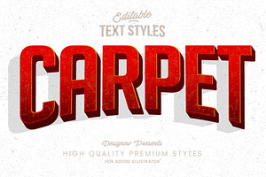 Cinematic Red Title Text Style