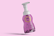 Foaming Cosmetic Bottle Mockup, a Cups & Container Mockup by Digitalphaser (Thumbnail 7 of 8)