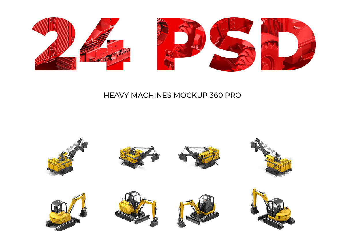 24 PSD Heavy Machines Mockup 360 #03, a Product Mockup by ARKS ACADEMY (Photo 6 of 6)
