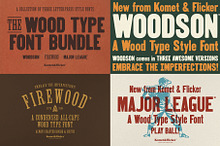 The Wood Type Font Bundle