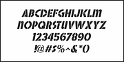 Flocking Stencil JNL, a Font by Jeff Levine Fonts (Thumbnail 5 of 5)