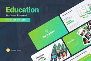 Education Business Google Slides, a Presentation Template by Presentation Templates