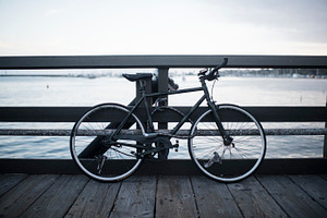 Bicycle at Santa Barbara Pier