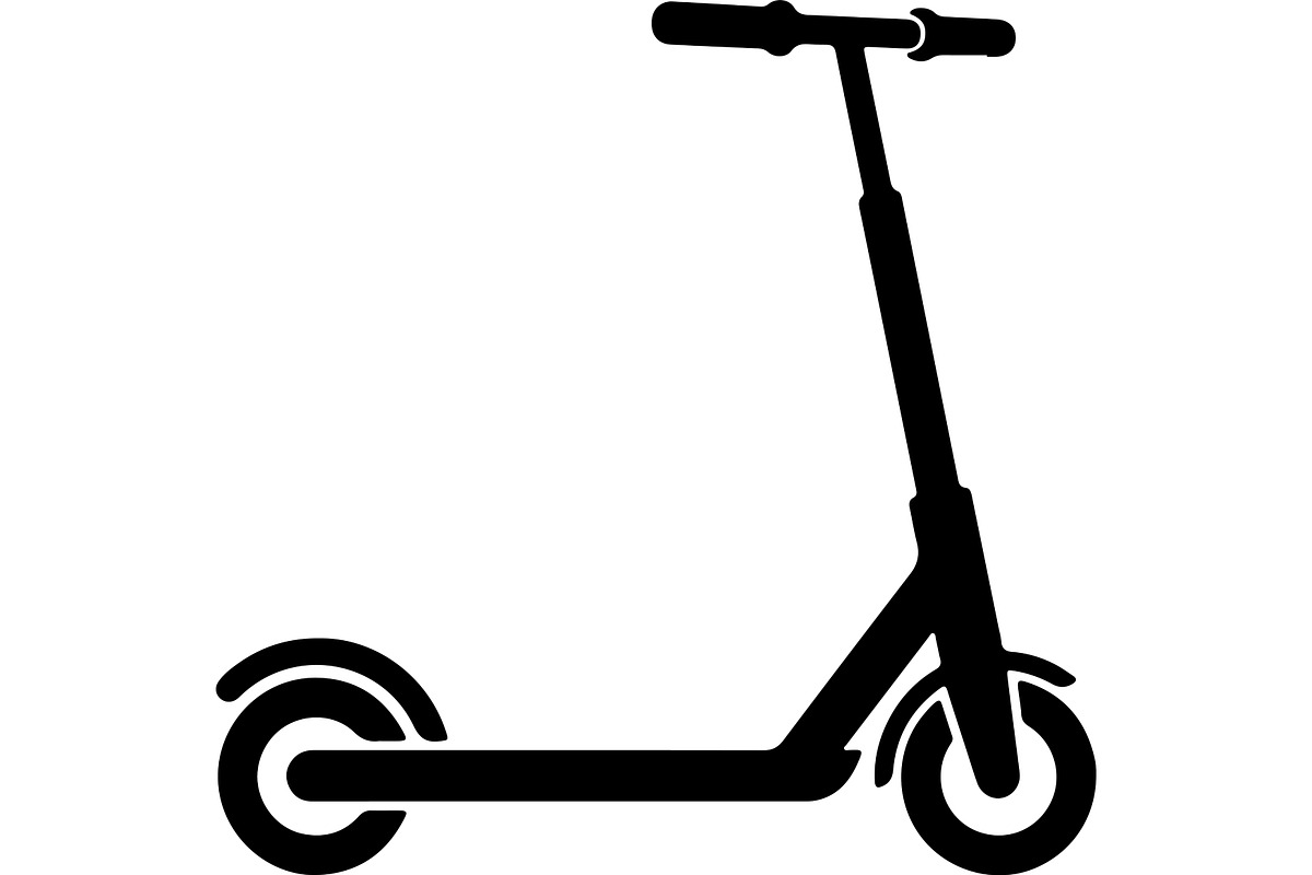 Electric scooter silhouette, a Transportation Illustration by abu67222 (Photo 12 of 13)