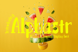 Alphastr A Playful & Tropical Font