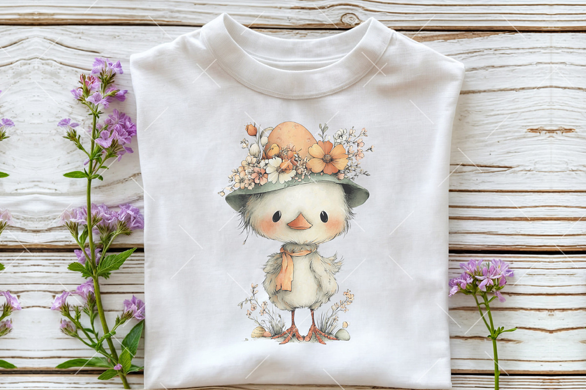 Whimsical Easter Chick Clipart, an Illustration by OK Design (Photo 6 of 6)