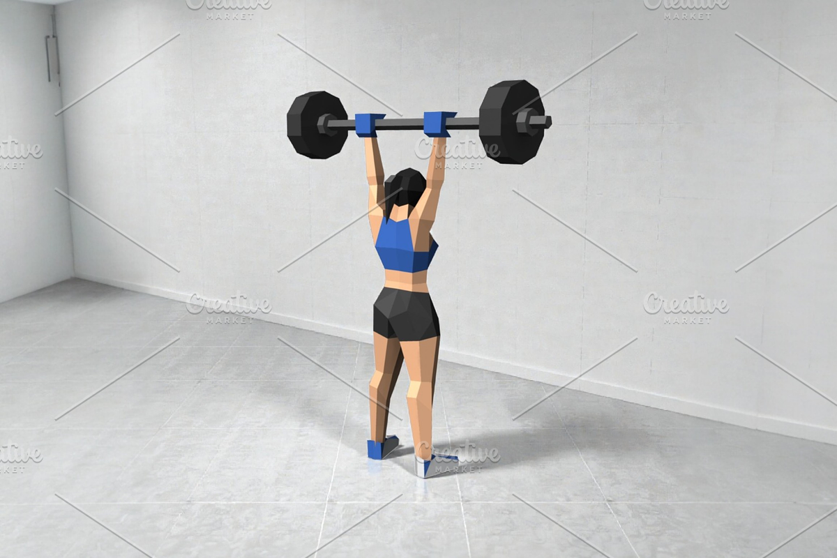 Fit girl - 3d papercraft, a Characters & Person 3D Model by PAPER amaze (Photo 3 of 6)