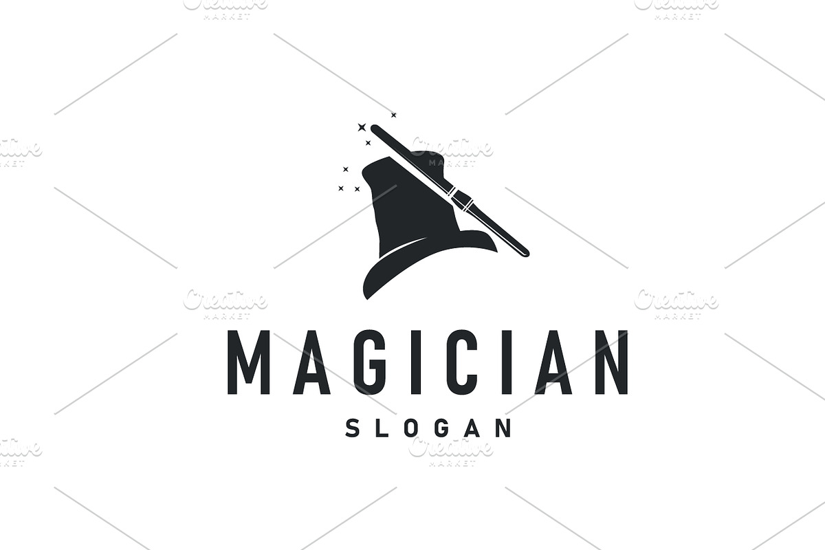 design vintage hat and magic logo, a Branding & Logo Template by Maylianaw28