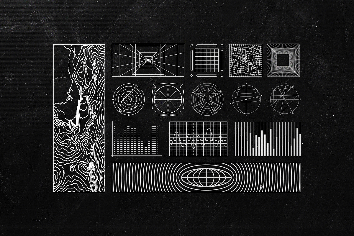 Retro-Futuristic Shapes Collection, an Object Graphic by pixelbuddha.net (Photo 2 of 17)