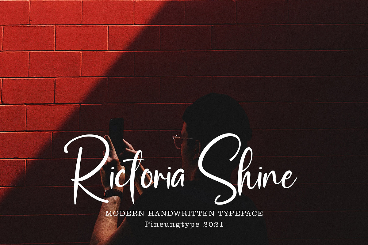 Ponha Danila, a Script Font by pineungtype (Photo 3 of 9)
