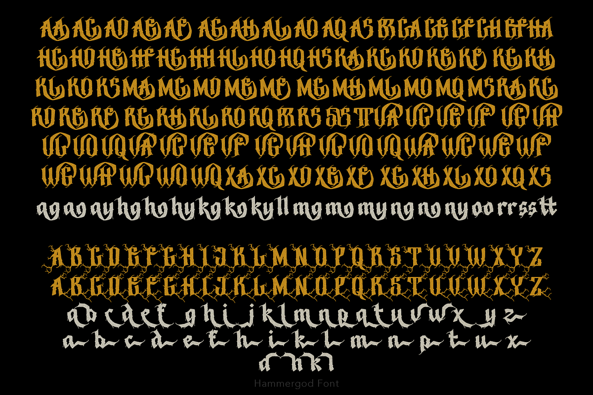 Hammergod Blackletter, a Blackletter Font by TypeClassHeroes (Photo 14 of 16)