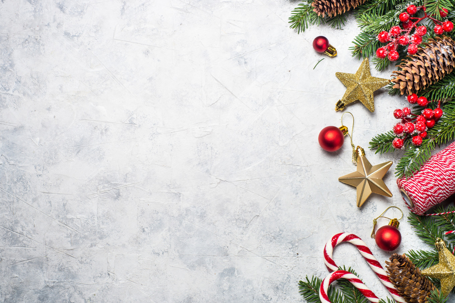 Christmas background on white containing above, background, and ball, a ...