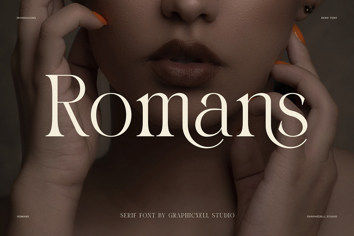 Romans Luxury Serif Font, a Serif Font by Graphicxell (Photo 1 of 8)