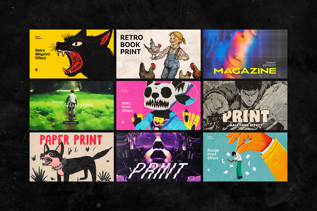 Retro Print Bundle, a Layer Style Add-On by pixelbuddha.net (Photo 2 of 21)