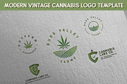 Modern Vintage Cannabis Logo, a Branding & Logo Template by The Design For Co. (Thumbnail 4 of 4)