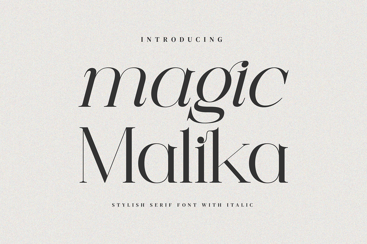 Magic Malika - Stylish Serif Font