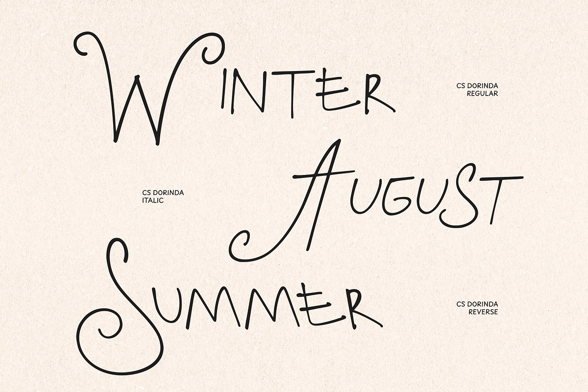 CS Dorinda, a Handwritten Font by Craft Supply Co. (Photo 2 of 8)
