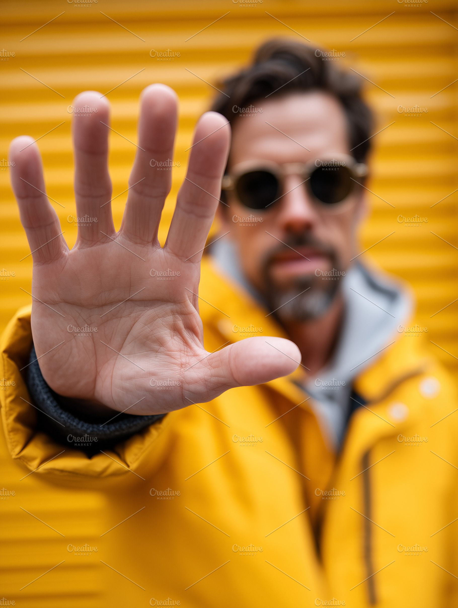 Man showing stop gesture, a Person Photo by MistyDay