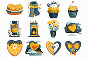Whimsical Cozy Valentine Clipart, an Illustration by Libby Wishes (Thumbnail 4 of 6)