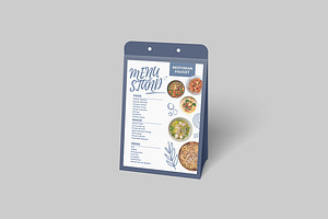 Menu Stand Mockup