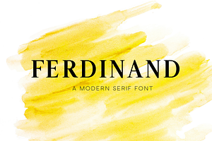 Ferdinand - Modern Serif Font