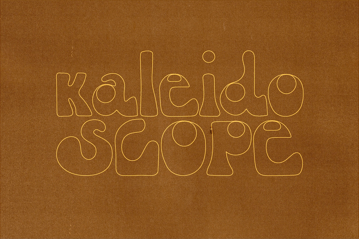Kaleidoscope - Hand Drawn Retro Font, a Sans Serif Font by Madeline ODonoghue Design (Photo 4 of 7)