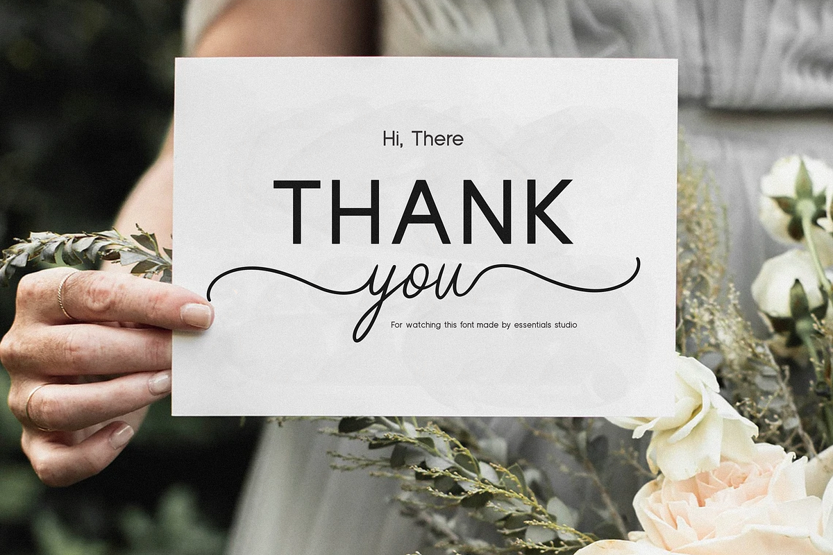 Lauris Manies Amaline - Duo Font, a Script Font by Essentials Studio (Photo 9 of 9)