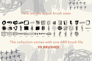Inky Abstract Photoshop Brushes, a Brush Add-On by Sweet Fig (Thumbnail 2 of 10)