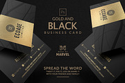Gold And Black Business Card, a Business Card Template by Marvel (Thumbnail 1 of 5)