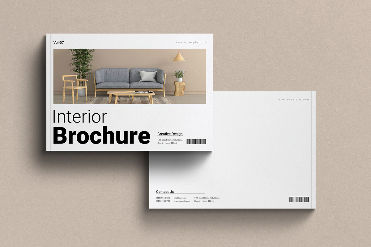 Interior Brochure Template Landscape, a Brochure Template by E-Type (Photo 7 of 7)