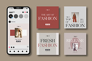 Minimal Fashion Social Media Post, a Social Media Template by MightyDesign (Thumbnail 2 of 8)