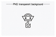 Crane Hook Winch Icons Illustration, an Outline Icon by Designfour (Thumbnail 5 of 7)