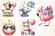 Quirky Funny Birthday Clipart, an Illustration by Libby Wishes (Thumbnail 3 of 5)