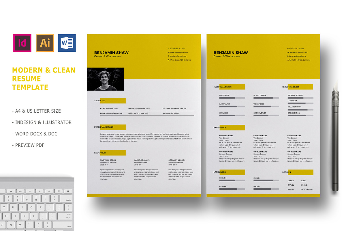 Polaris Resume Template, a Resume Template by Nina Shaw (Photo 2 of 18)