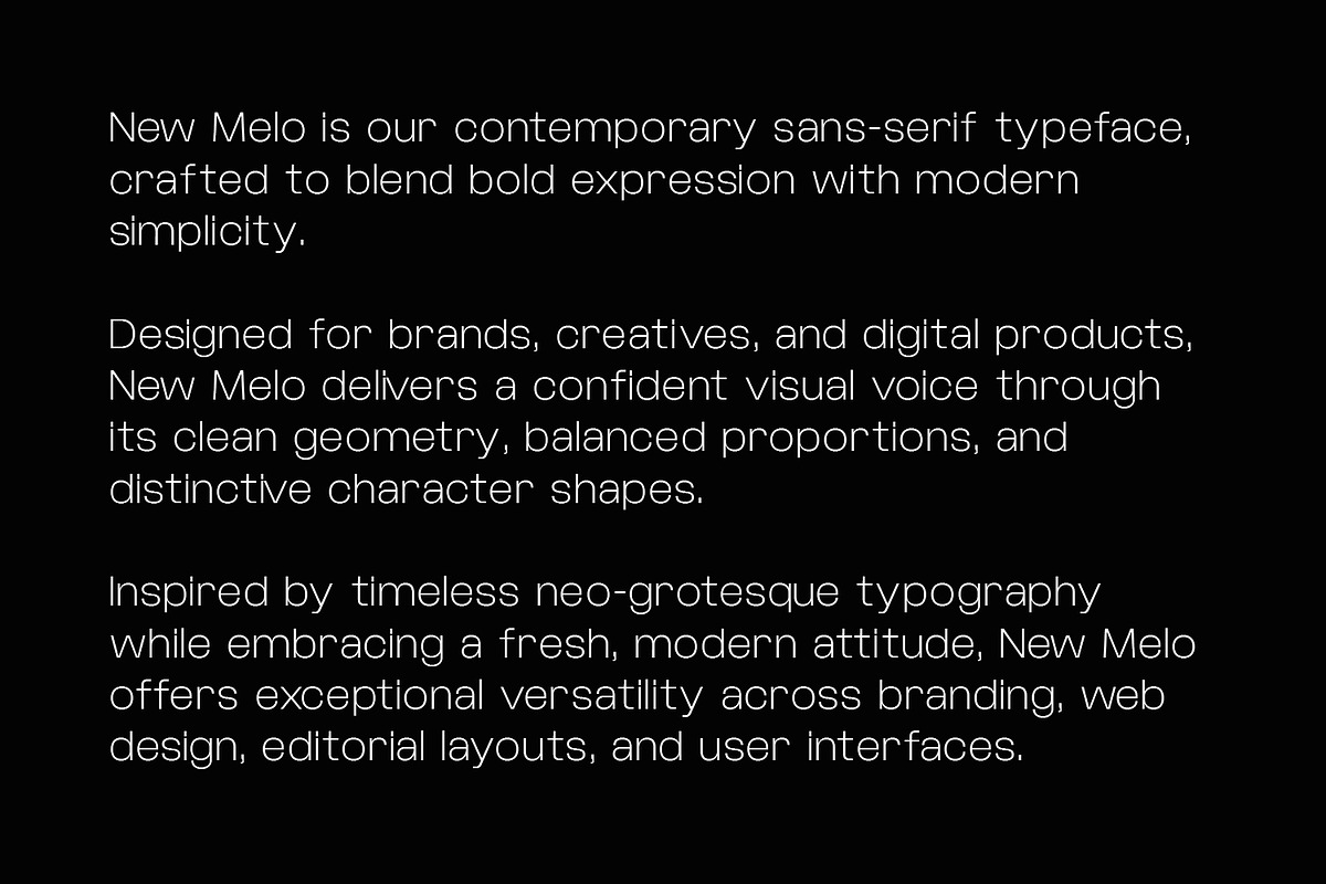 New Melo Typeface, a Sans Serif Font by Foxtype (Photo 2 of 10)
