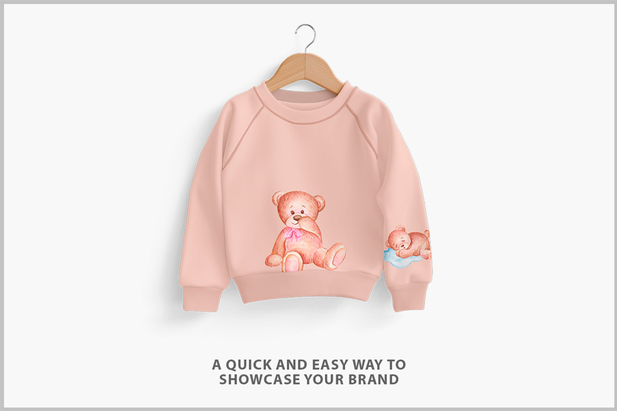 Children's Sweatshirt Mockup PSD, a Hoody Mockup by Bruno's Shop (Photo 2 of 4)