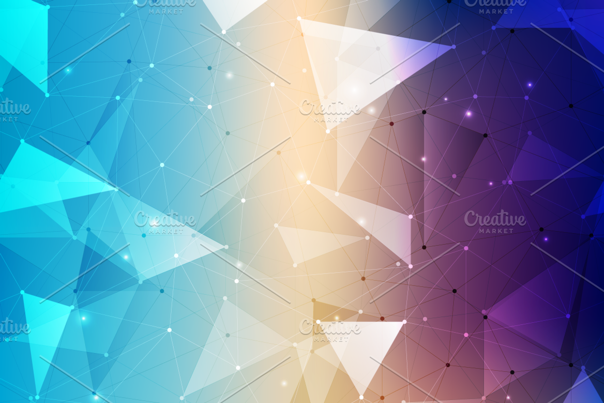 Polygons: Gradient Backgrounds, a Pattern Graphic by chewkotski (Photo 4 of 10)