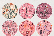 Ditsy Pink Flower Seamless Patterns, a Pattern Graphic by Natural Planners (Thumbnail 4 of 5)