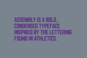 Assembly Regular - Display Font, a Sans Serif Font by Tim Hankins Design (Thumbnail 4 of 7)