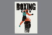 Boxing grunge vector poster set., a Sport Illustration by PoPaShop (Thumbnail 4 of 9)