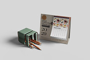 Realistic Desk Calendar Mockup, an Advertising Mockup by bimockup (Thumbnail 3 of 6)