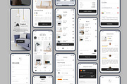 Pakhi Furniture App UI Kit, an UI Kit Template by piyush608 (Thumbnail 3 of 9)