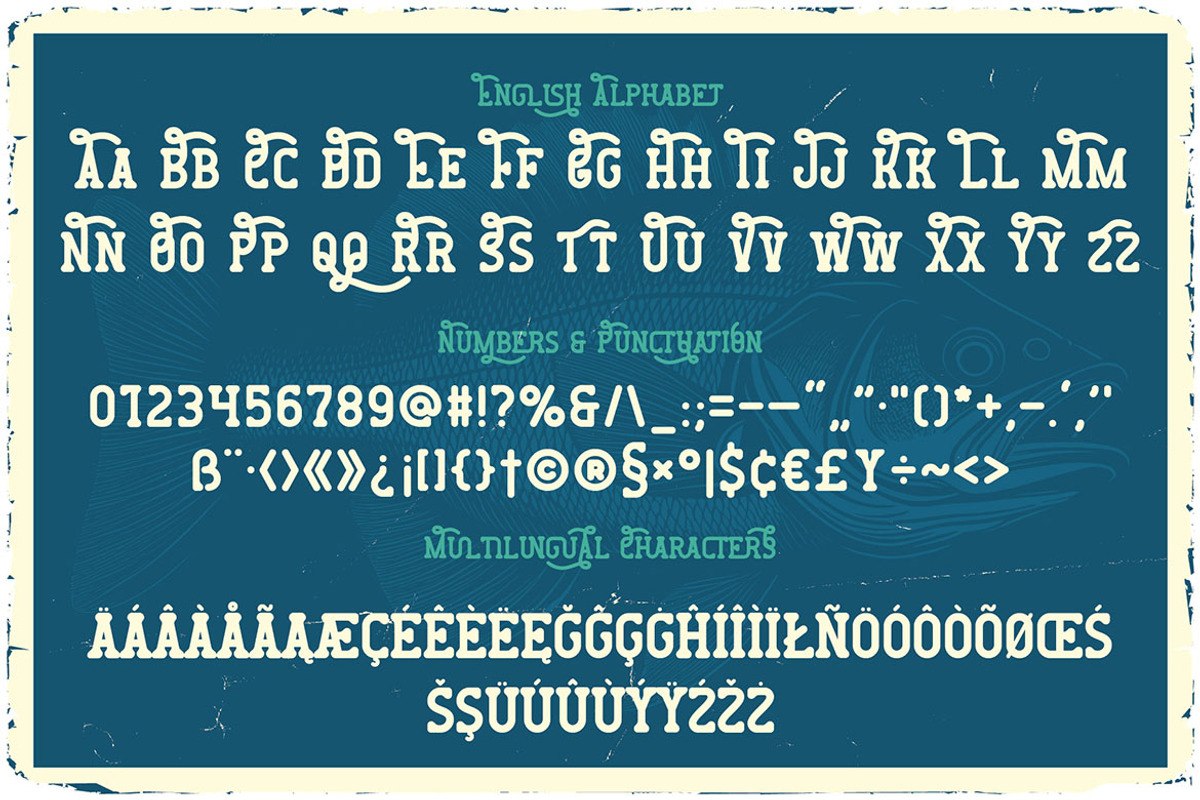 Lazy Fishman Retro Display Font, a Serif Font by JumboDesign (Photo 3 of 6)
