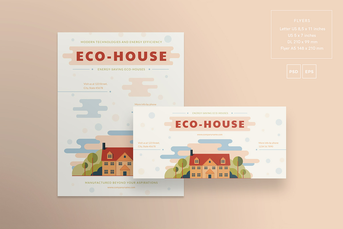 Mega Bundle | Eco House, a Poster Template by Amber Graphics (Photo 14 of 21)