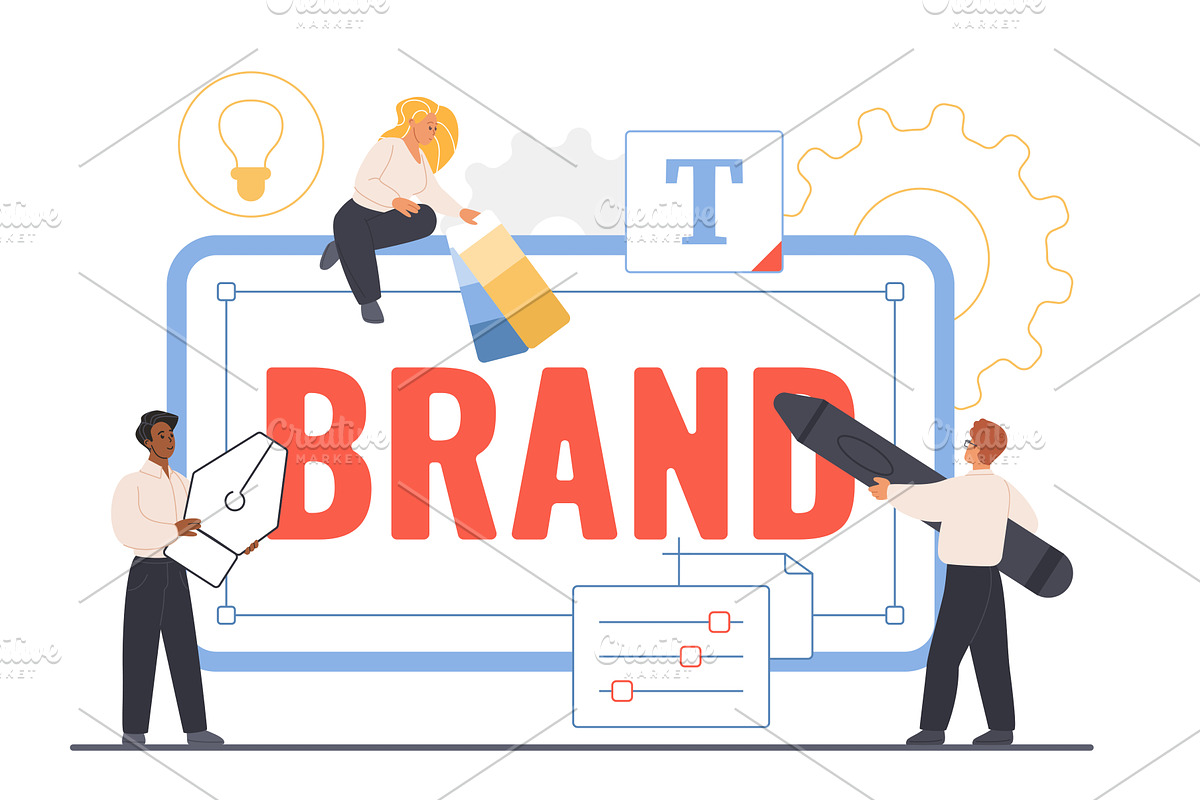 Brand recognition reputation, a Person Illustration by Lemberg Vector