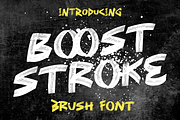 Boost Stroke - Brush Font, a Font by PutraCetol Studio (Thumbnail 1 of 5)