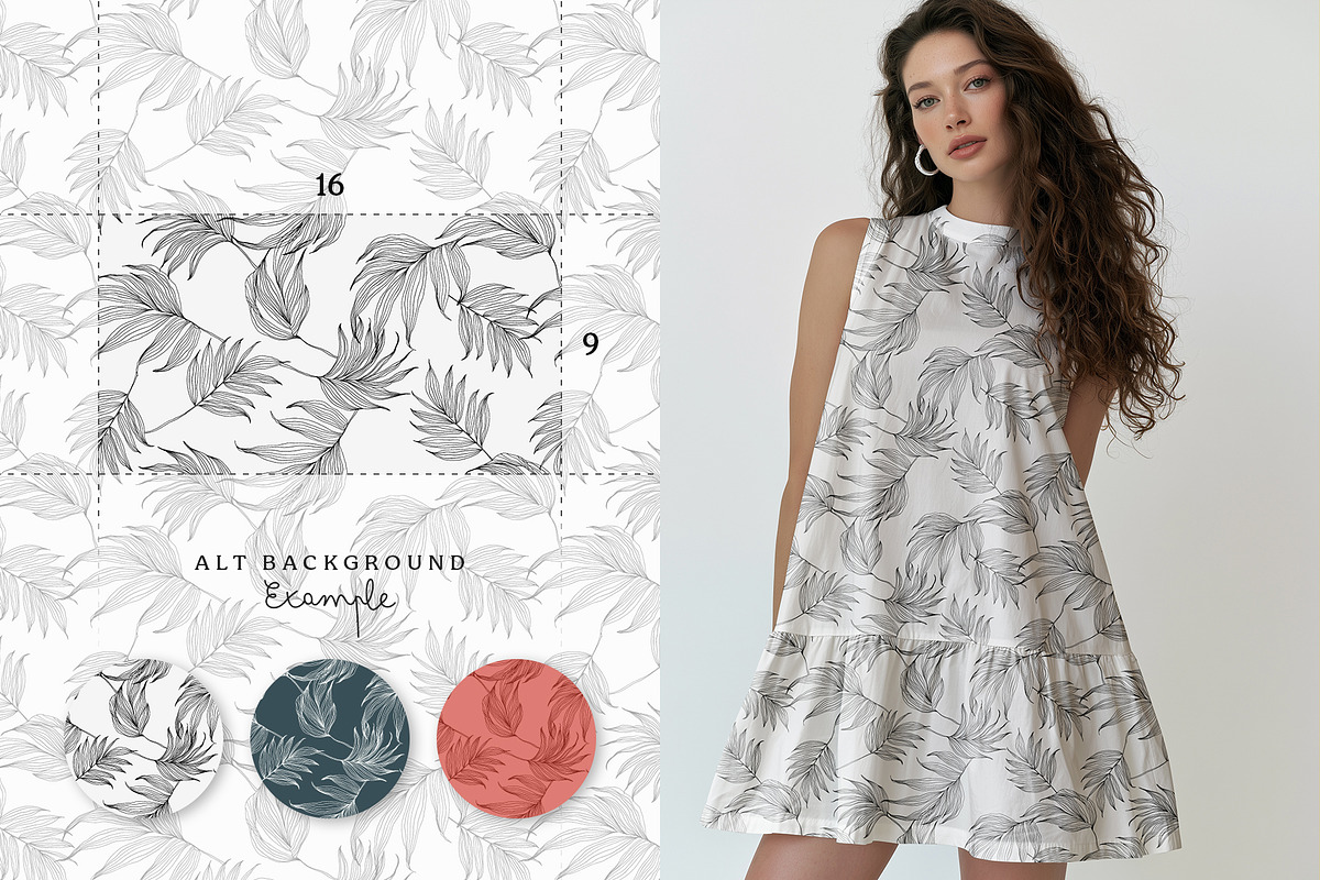 Organic lines seamless pattern set, a Pattern Graphic by Momosama Studio (Photo 3 of 5)