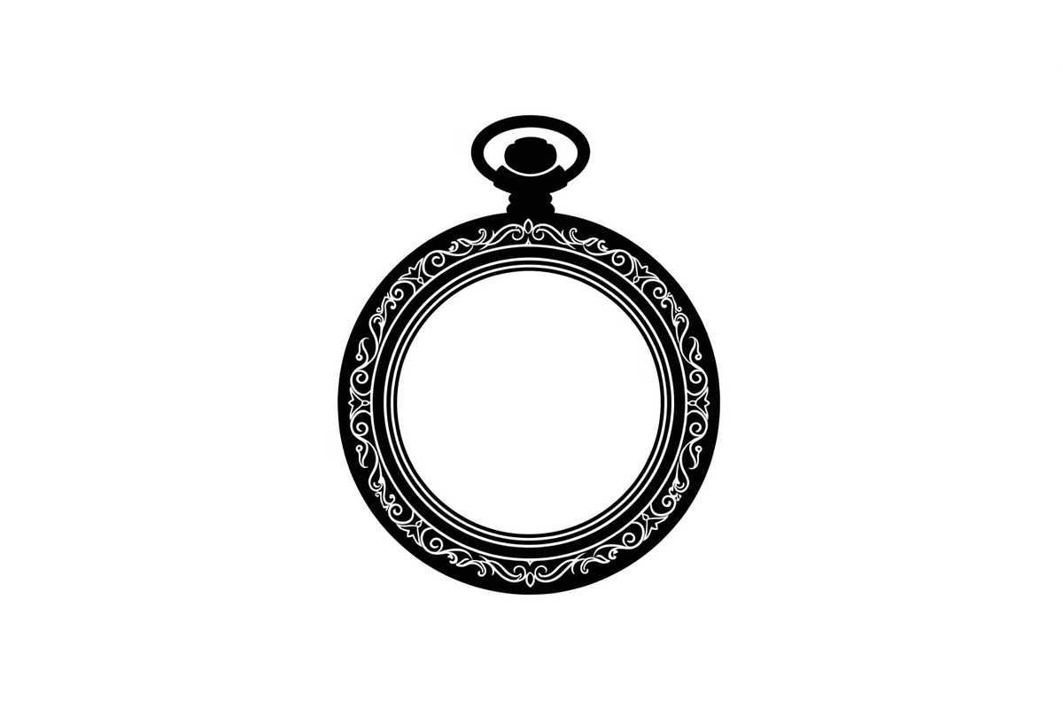 Vintage Pocket Watch SVG Bundle, an Illustration by yasushie (Photo 8 of 31)