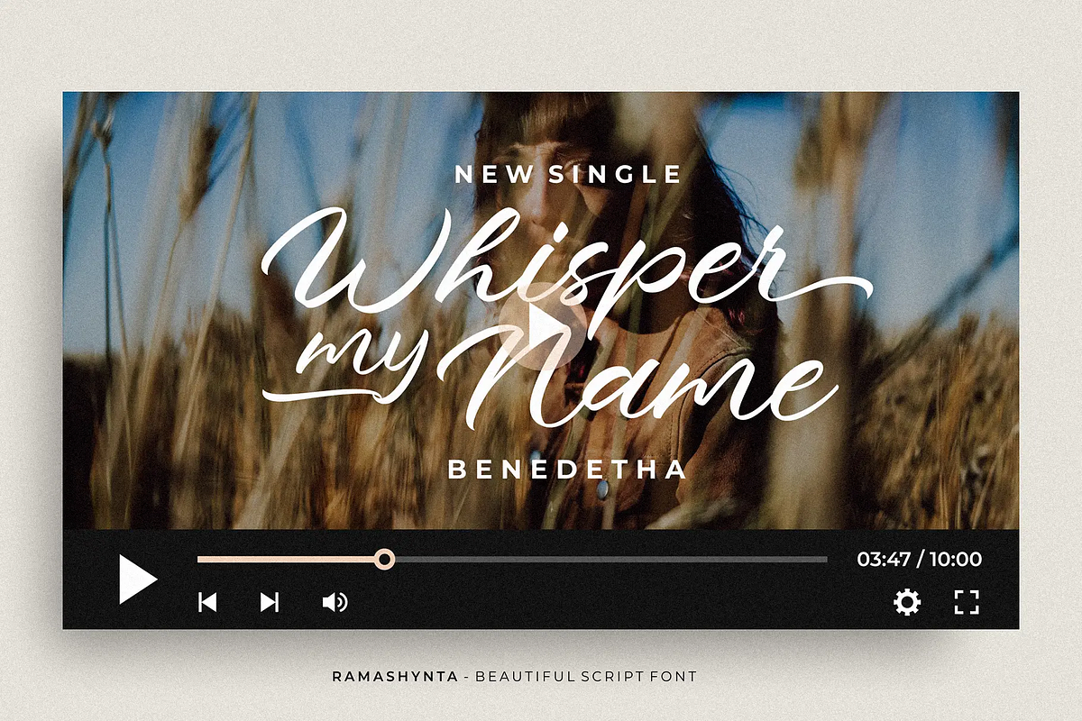 Ramashynta – Beautiful Script Font, a Script Font by figuree studio (Photo 6 of 10)